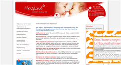 Desktop Screenshot of herzkind.de