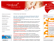 Tablet Screenshot of herzkind.de